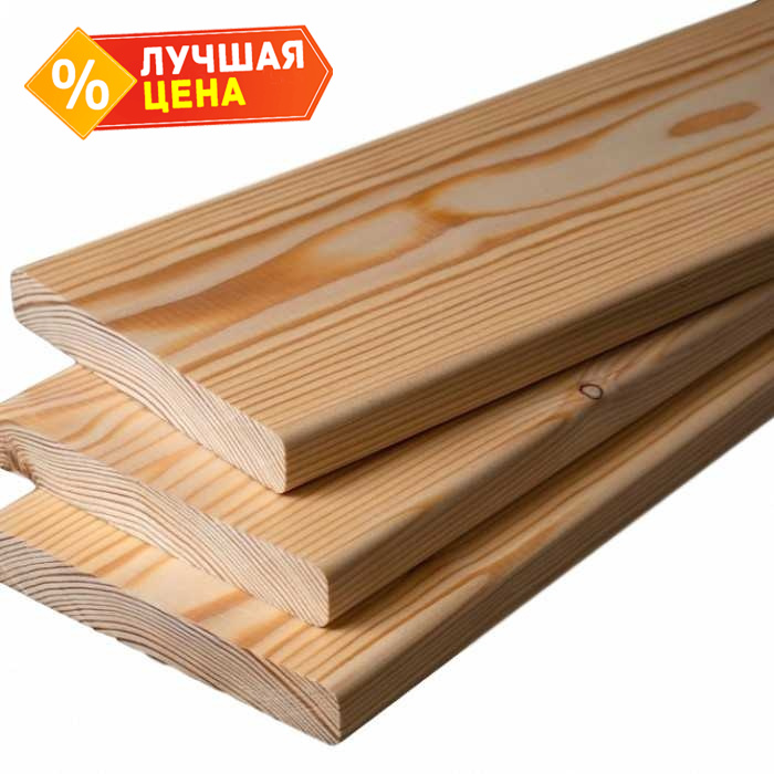 Планкен прямой 20х100х3000 мм В Лиственница