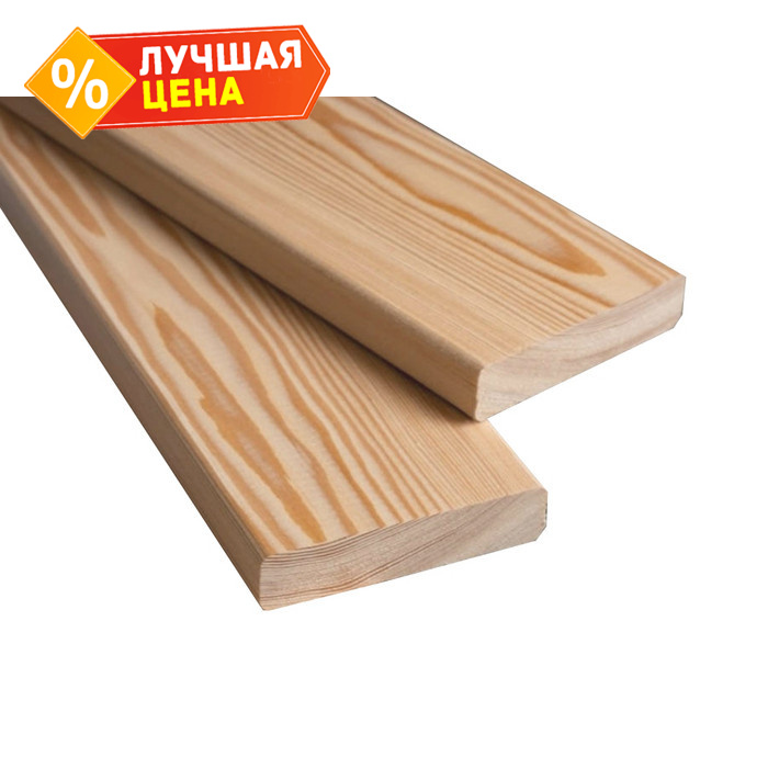 Планкен прямой 21x120x4000 мм Экстра Лиственница Коричневый
