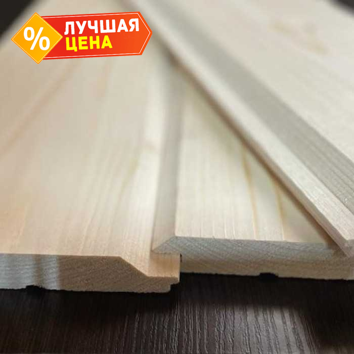 Имитация бруса Карельский профиль 16х196х3000 мм Прима Лиственница
