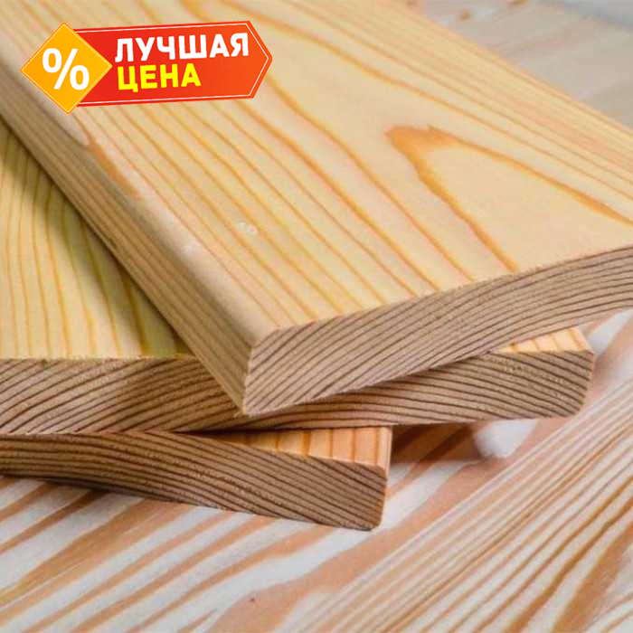Планкен прямой 20х100х4000 мм ВС сосна, ель